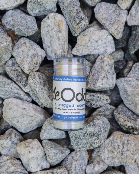 aluminum-free natural deodorant in Rugged by Rinse Bath & Body - detail view