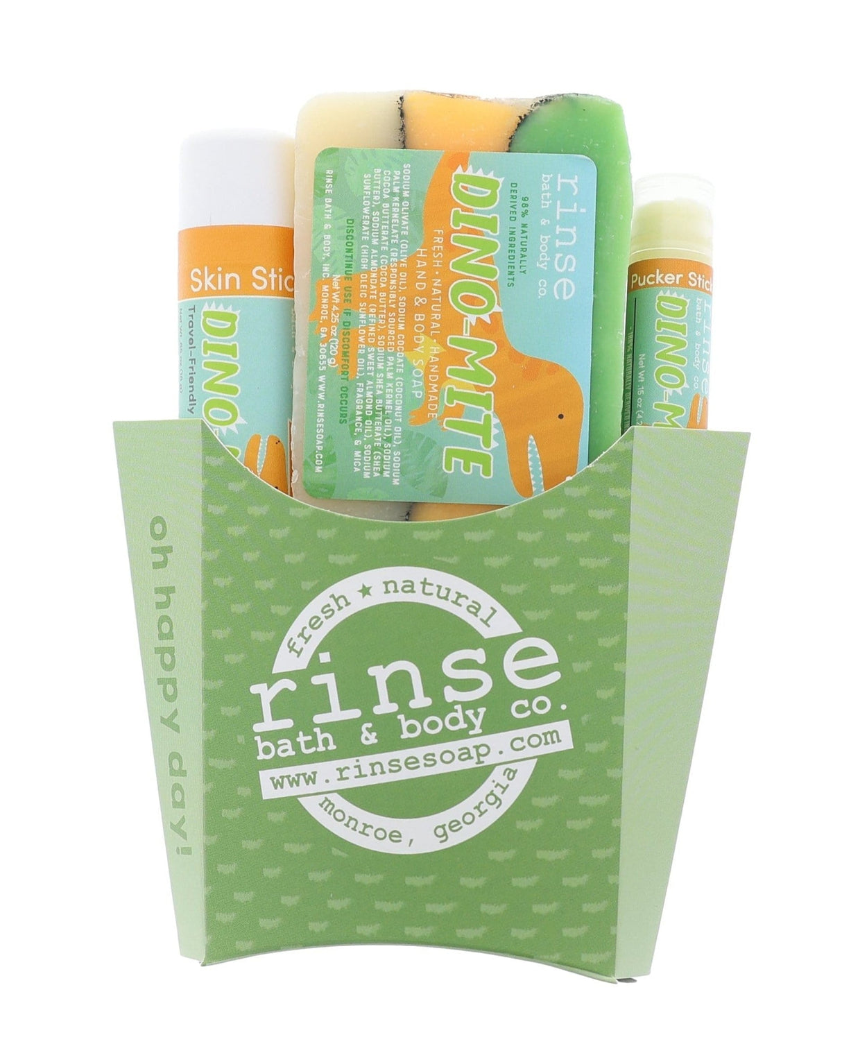 Handmade Dino-Mite natural bath and body gift set - naturally derived