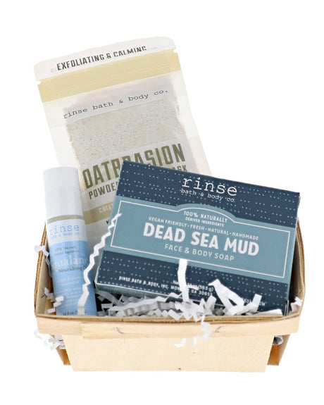 Handmade Dry Skin natural bath and body gift set - naturally derived