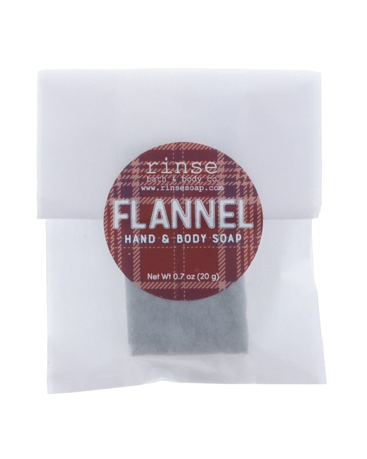 Flannel natural bath & body product from Rinse - family-made since 2003