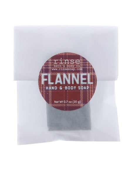 Flannel natural bath & body product from Rinse - family-made since 2003