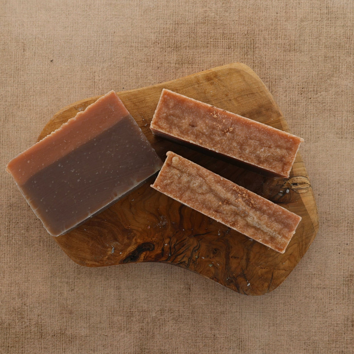 Handmade Frankincense Myrrh handmade natural bar soap - naturally derived - alternate angle