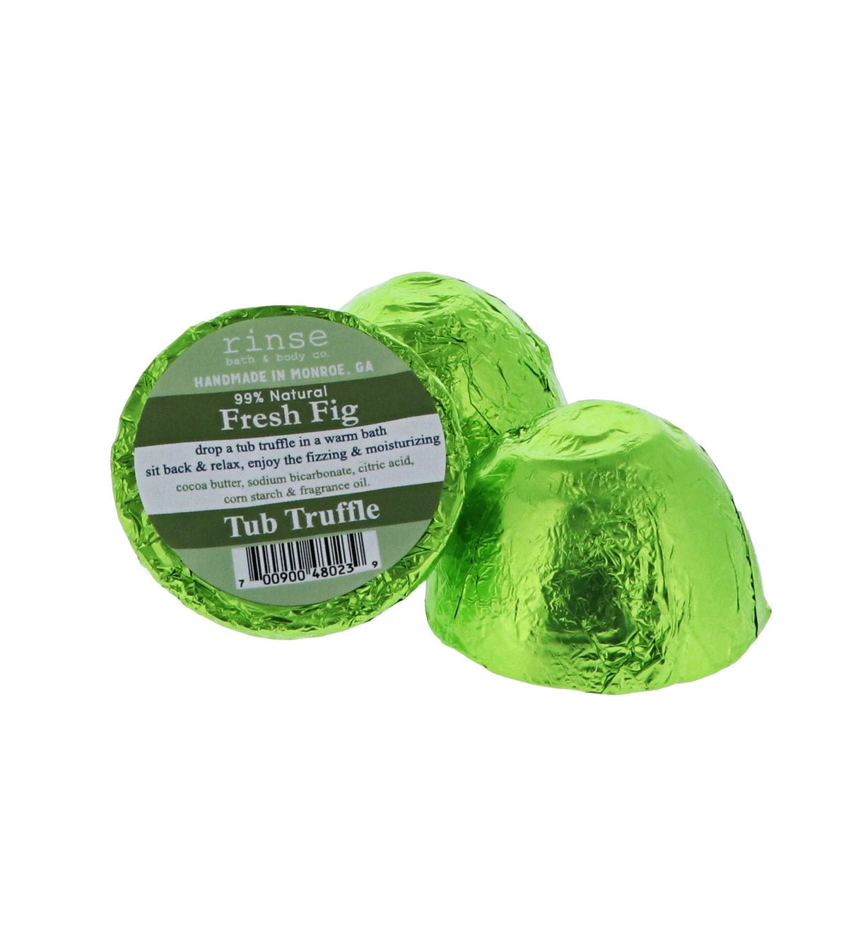 Natural bath bomb | Fresh Fig | Rinse Bath & Body Co. - detail view