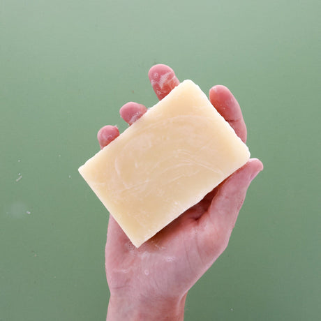 Handmade Ginger Lemongrass handmade natural bar soap - naturally derived - alternate angle