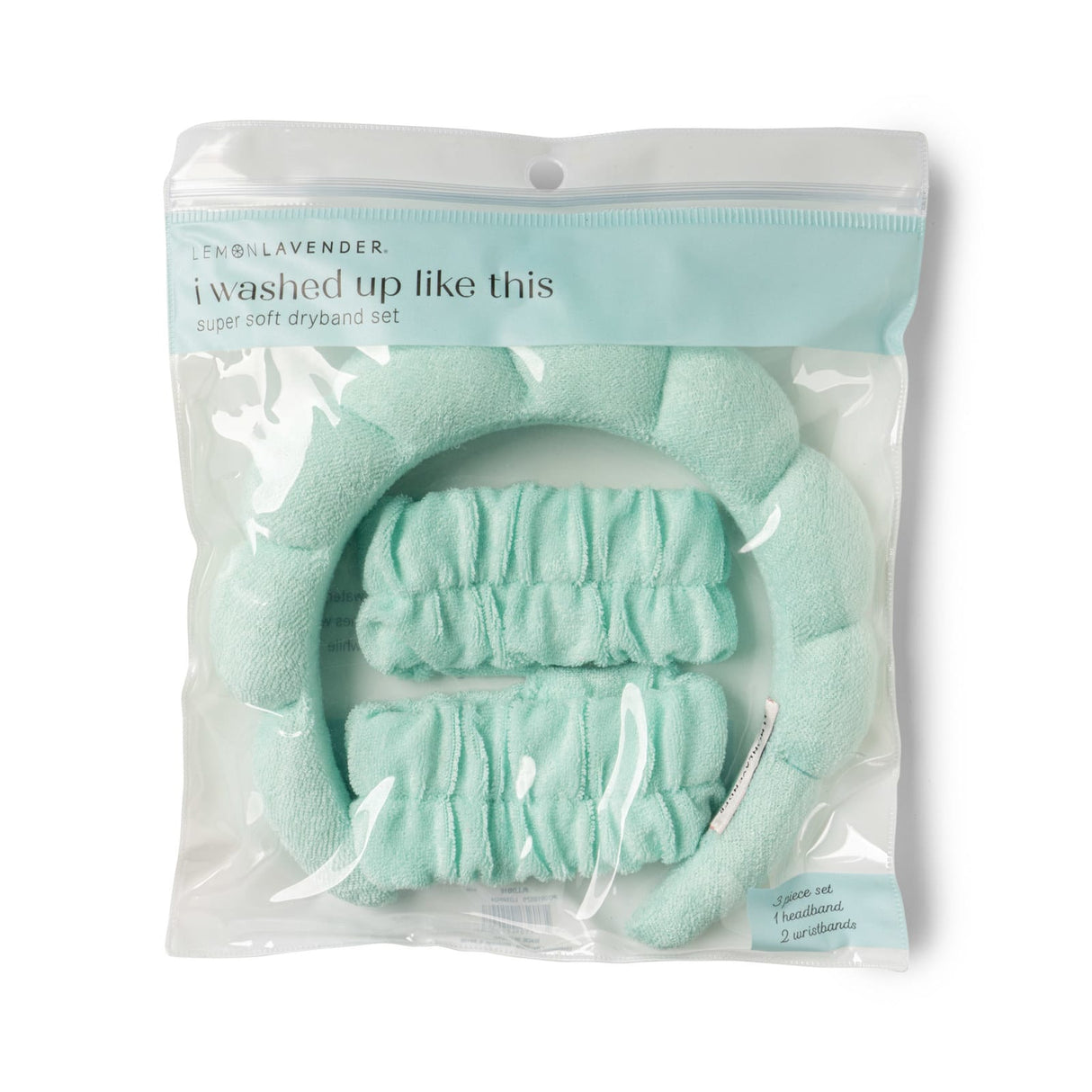 Headband and Wristband Set - Facial Accessories - back label