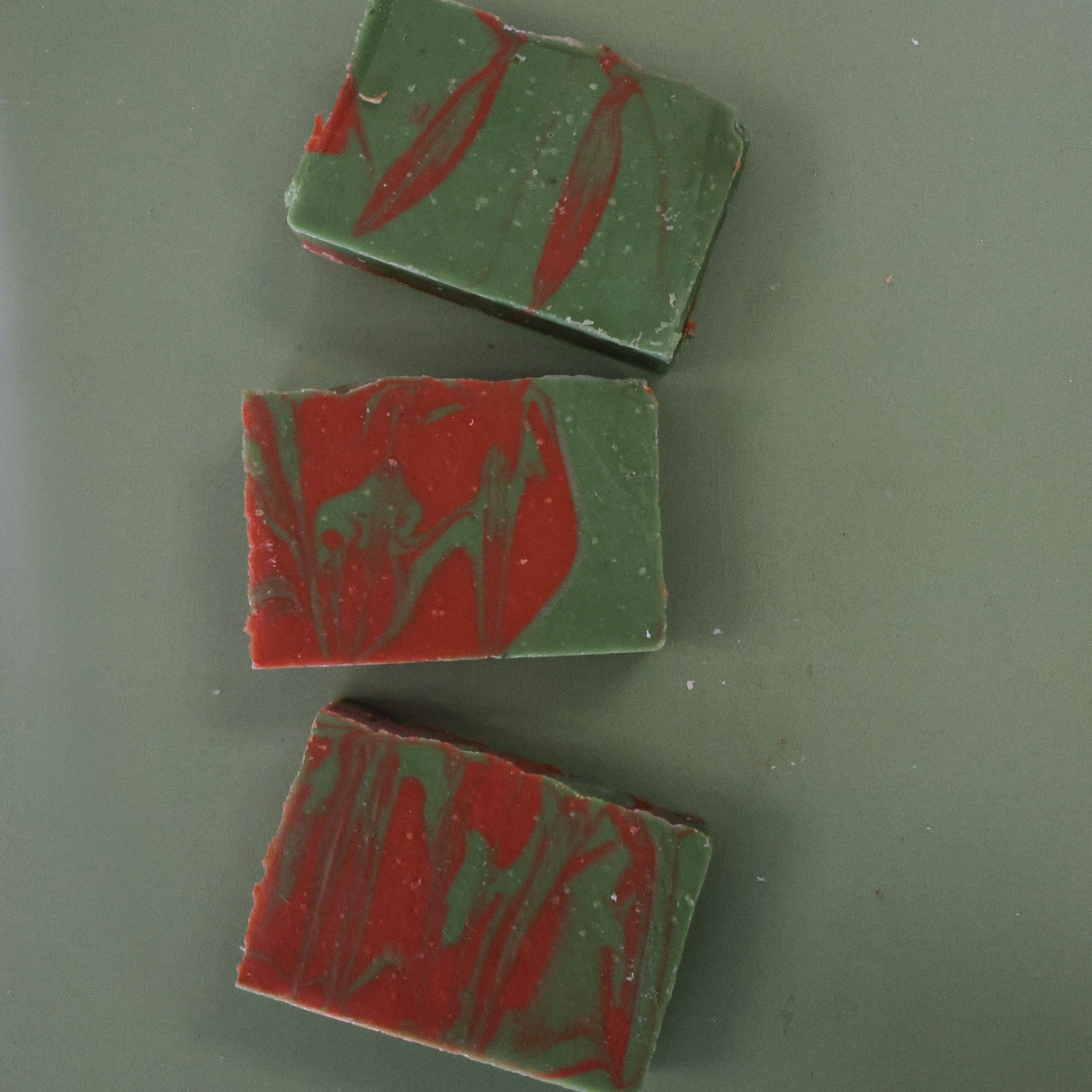 Handmade Holiday Spruce handmade natural bar soap - naturally derived - detail view