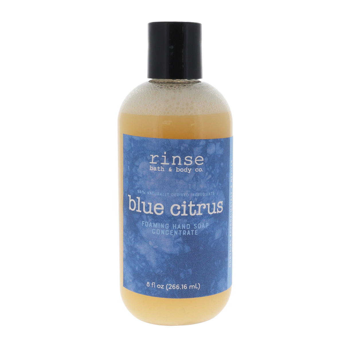 Blue Citrus natural foaming hand soap from Rinse - handmade in Georgia