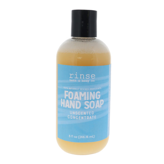Unscented natural foaming hand soap from Rinse - handmade in Georgia