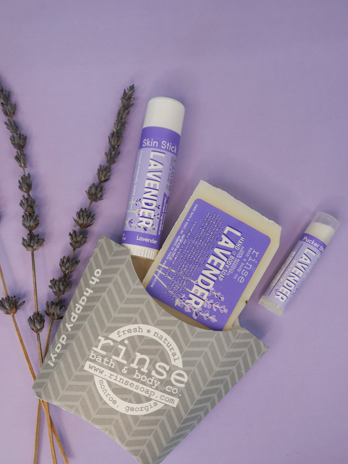Handmade Lavender Fry Box Bundle - naturally derived - lifestyle shot