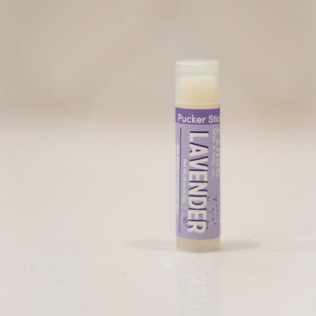 natural lip balm in Lavender by Rinse Bath & Body - detail view