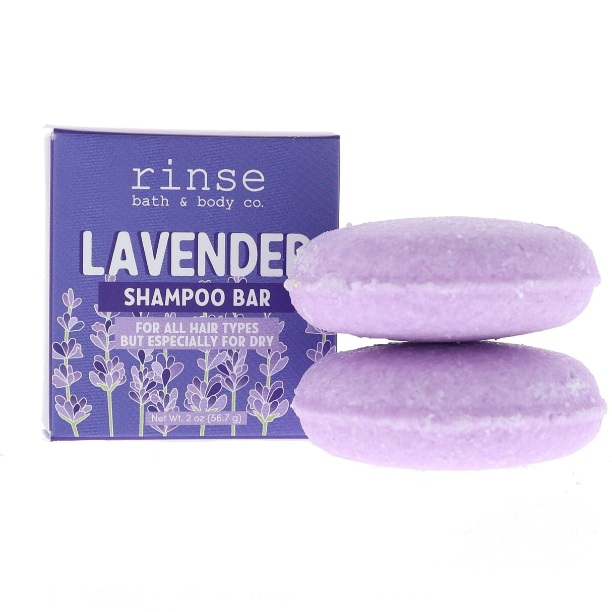 Rinse Lavender natural shampoo bar - sulfate-free cleansing - alternate angle