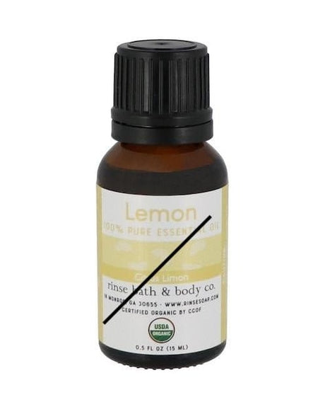 Lemon Essential Oil — 4:5 product frame, Rinse Bath & Body Co.