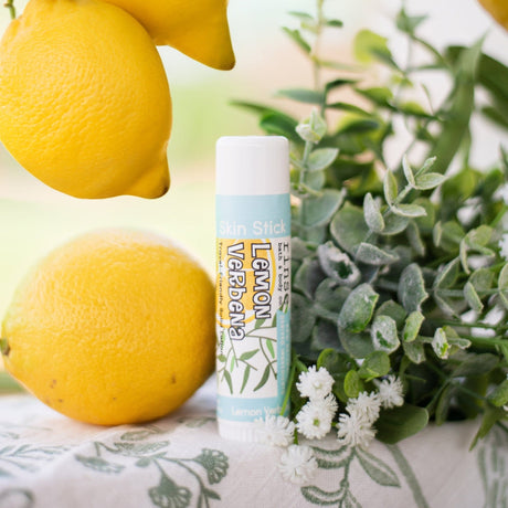 Lemon Verbena solid lotion stick from Rinse - concentrated moisture bar - lifestyle shot