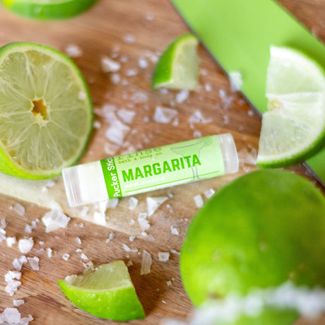 natural lip balm in Margarita by Rinse Bath & Body - detail view