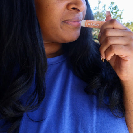 Most Celebrated natural lip balm from Rinse - nourishing lip care - alternate angle