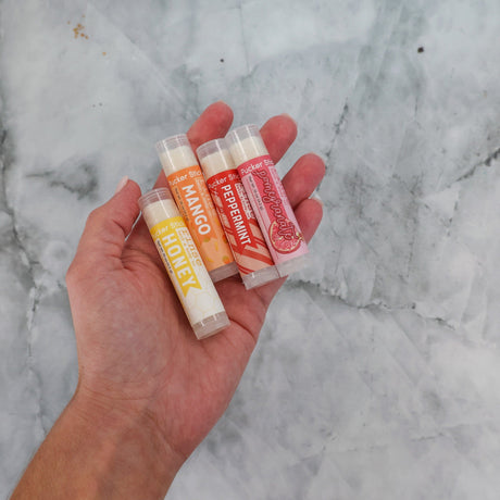 Rinse Most Celebrated natural lip balm - long-lasting moisture - lifestyle shot