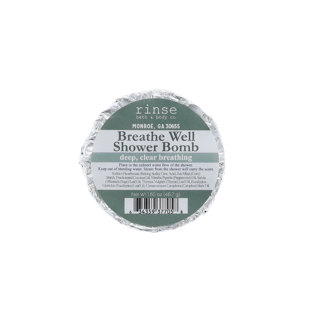Breathe Well Shower Bomb | Spa Experience | Rinse
