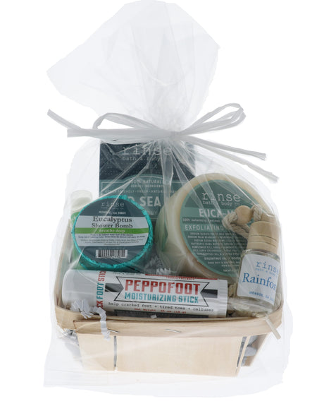 natural bath and body gift set in Best Sellers by Rinse Bath & Body - detail view