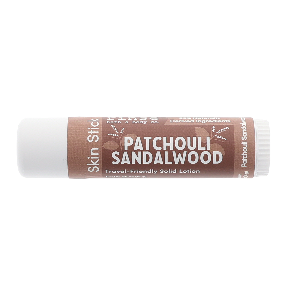 Patchouli Sandalwood solid lotion stick from Rinse - concentrated moisture bar
