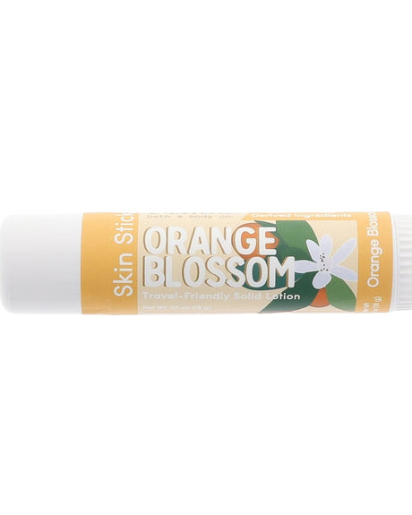Orange Blossom Skin Stick — travel-friendly solid lotion in a twist-up tube. Rinse Bath & Body Co.