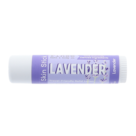 Lavender solid lotion stick from Rinse - concentrated moisture bar