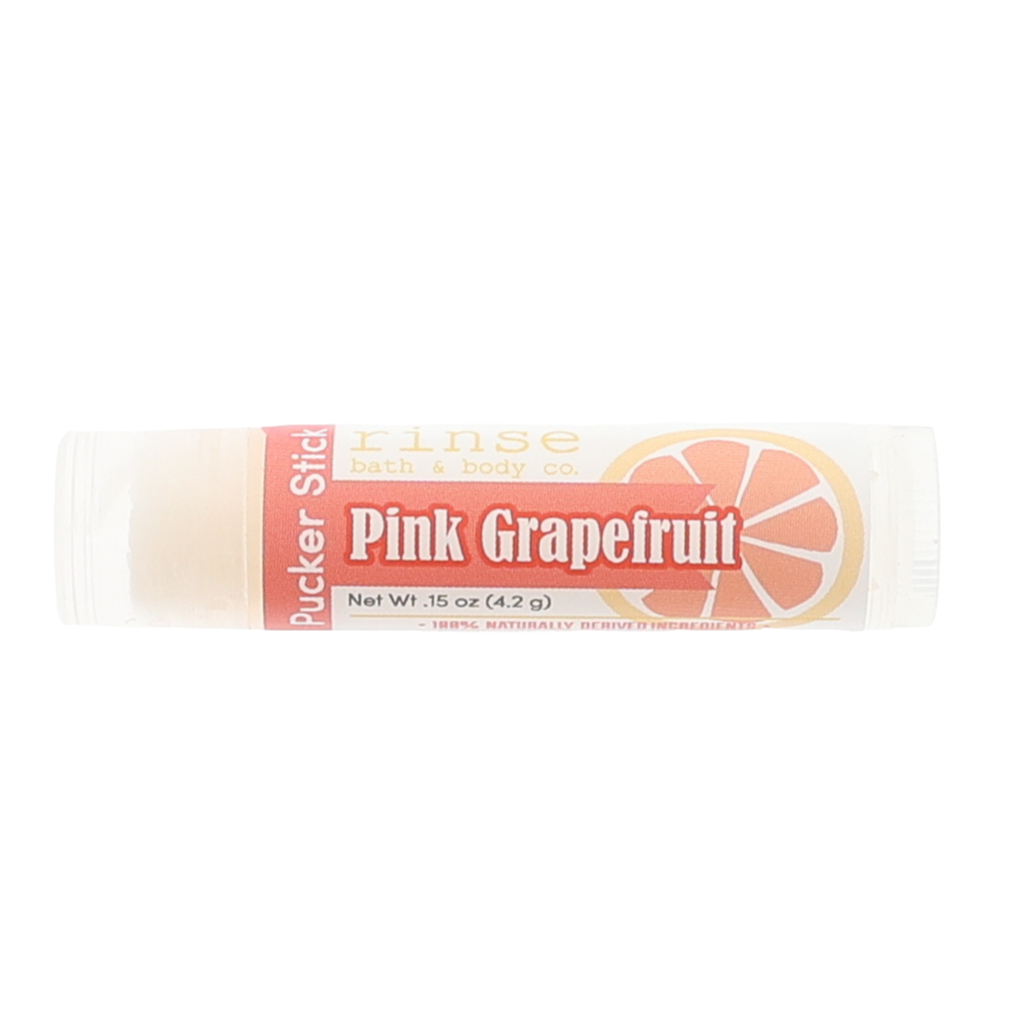 Pink Grapefruit natural lip balm from Rinse - nourishing lip care