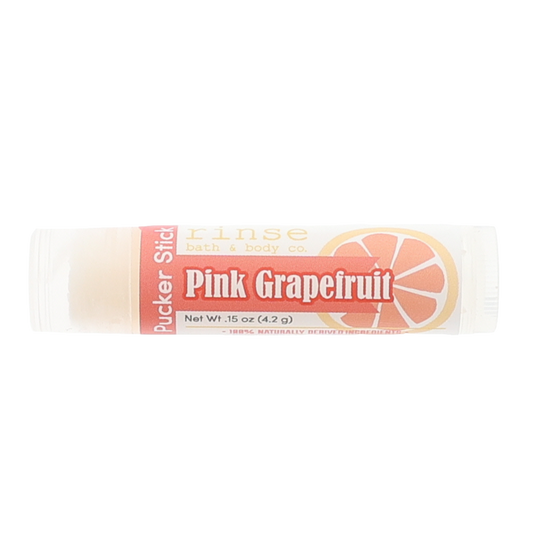 Pink Grapefruit natural lip balm from Rinse - nourishing lip care