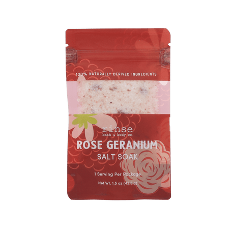 Natural natural bath soak | Rose Geranium | Rinse Bath & Body Co.