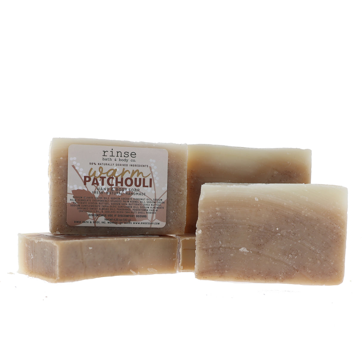 Handmade Warm Patchouli handmade natural bar soap - naturally derived