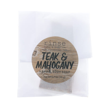 Rinse Teak Mahogany natural bath & body product - handmade with care