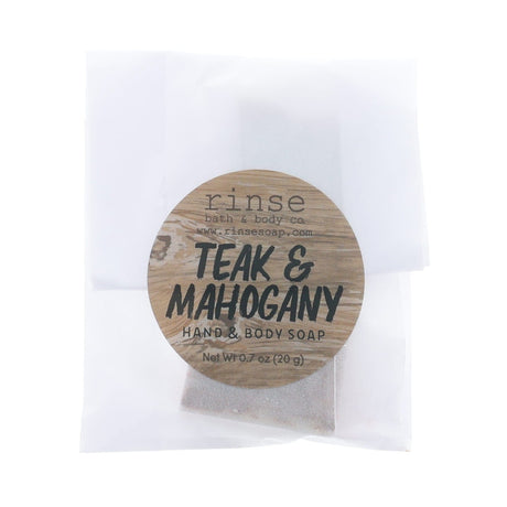 Rinse Teak Mahogany natural bath & body product - handmade with care
