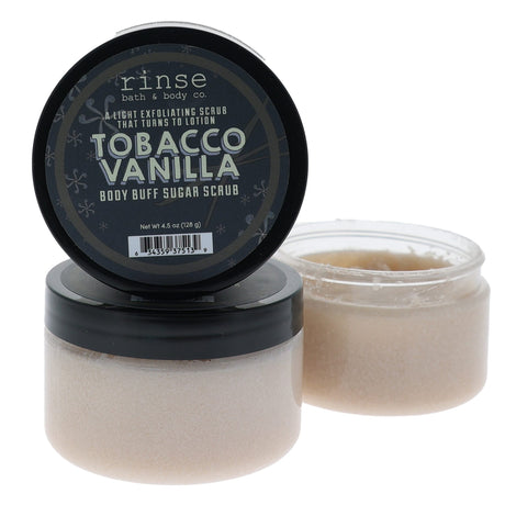 Rinse Tobacco Vanilla natural sugar scrub - gentle exfoliation for soft skin