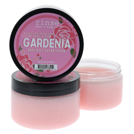 natural sugar scrub in Gardenia by Rinse Bath & Body