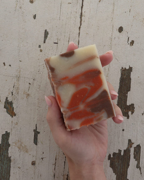 handmade natural bar soap in Road Trip by Rinse Bath & Body - alternate angle
