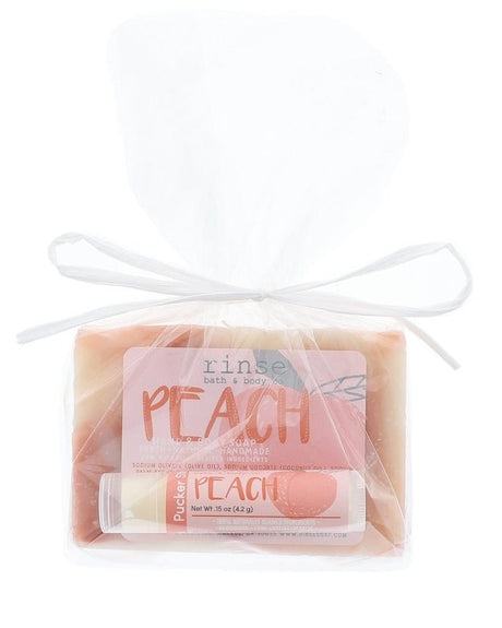 Peach Gift Set — 4:5 product frame, Rinse Bath & Body Co.