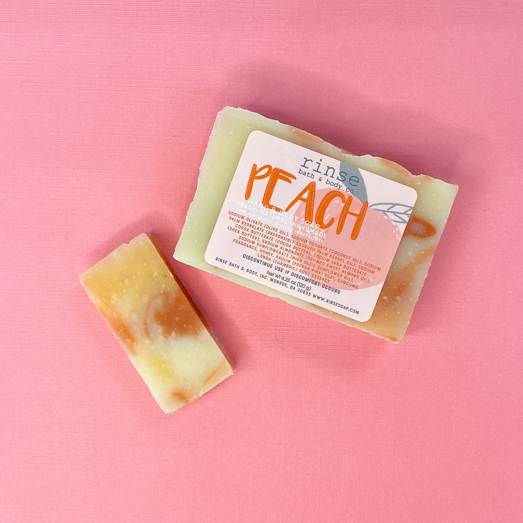 Peach Soap Slice - Rinse Bath & Body