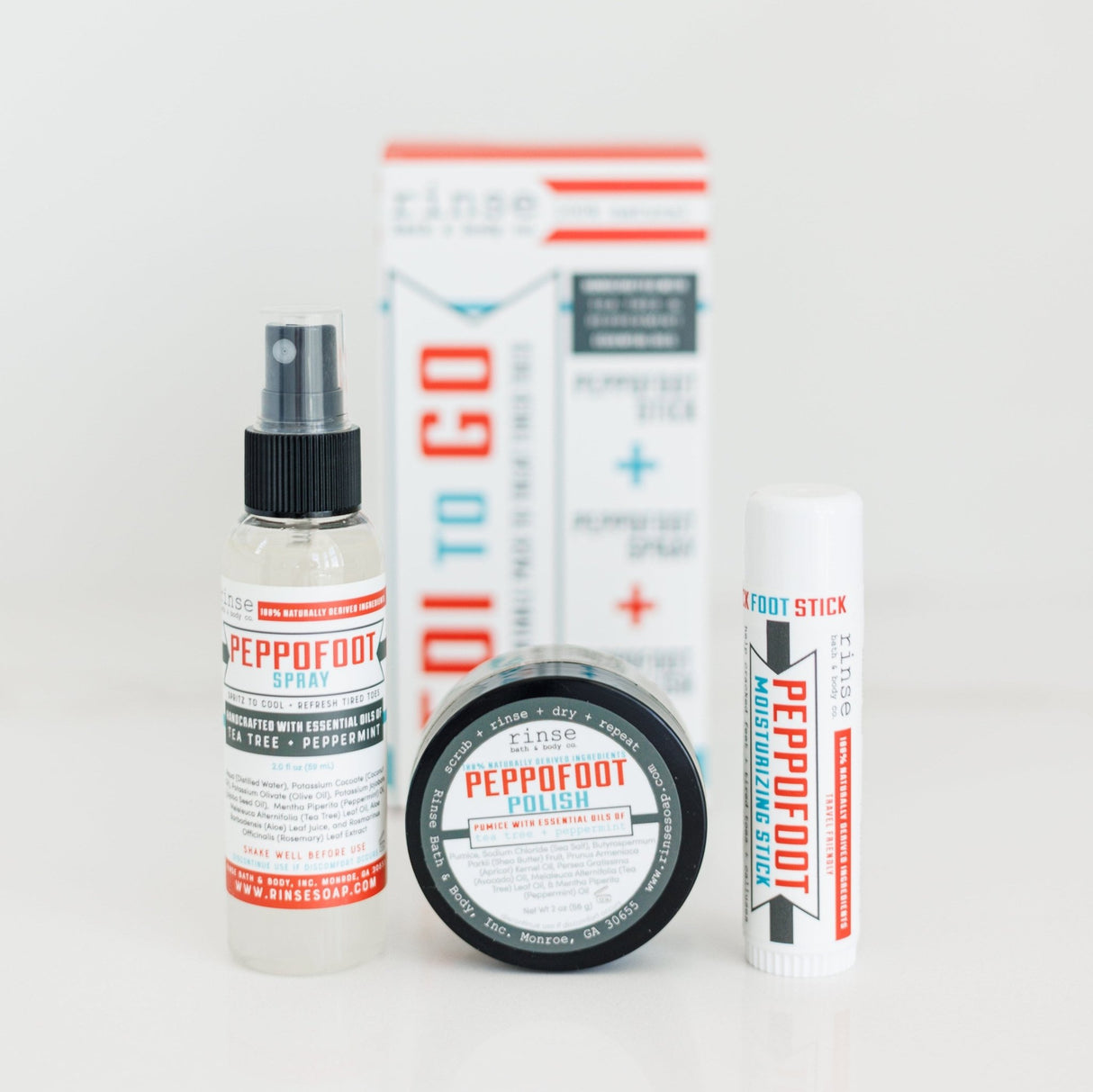 Handmade Peppermint peppermint foot balm - naturally derived - detail view