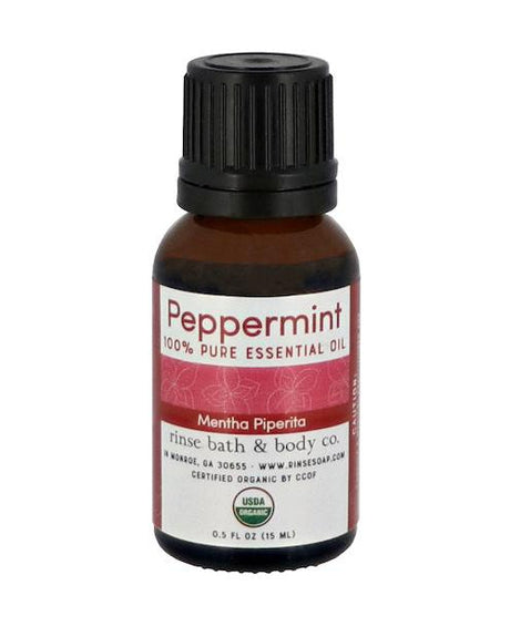 pure essential oil in Peppermint Essential Oil Certified Organ by Rinse Bath & Body