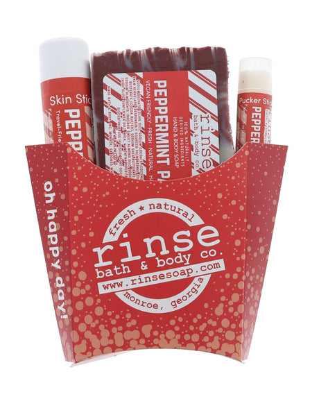 natural bath and body gift set in Peppermint by Rinse Bath & Body