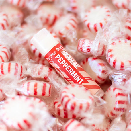 Rinse Peppermint natural lip balm - long-lasting moisture - alternate angle