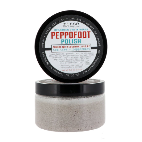 peppermint foot balm in Peppermint by Rinse Bath & Body
