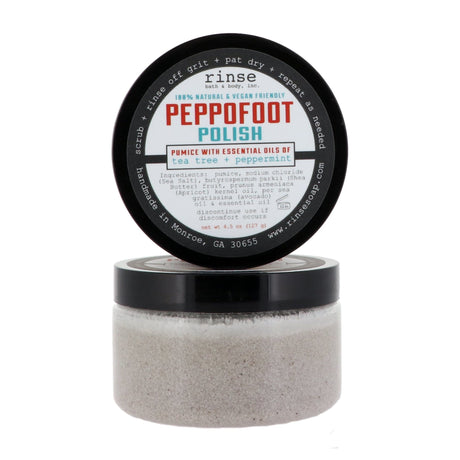 peppermint foot balm in Peppermint by Rinse Bath & Body