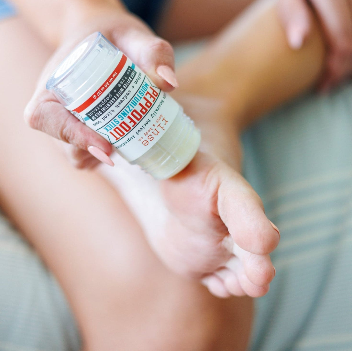 Natural peppermint foot balm | Cracked Heels | Rinse Bath & Body Co. - alternate angle