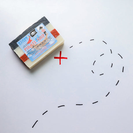 Natural handmade natural bar soap | Pirate | Rinse Bath & Body Co. - detail view