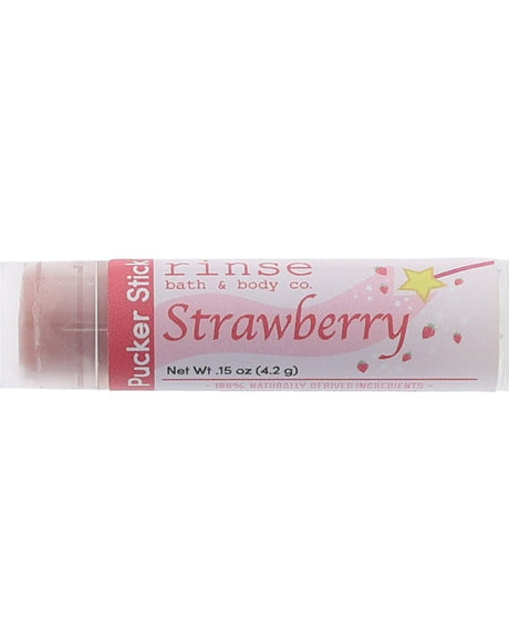 Strawberry Kids Lip Balm — 4:5 product frame, Rinse Bath & Body Co.