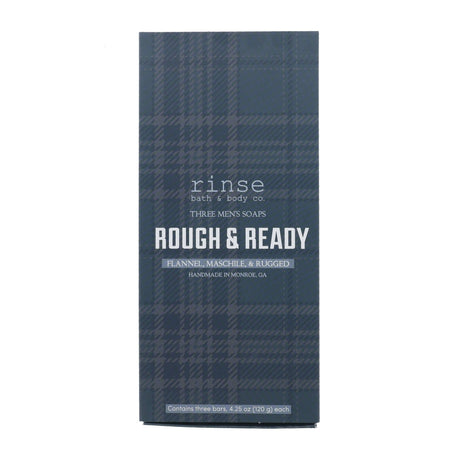 Natural handmade natural bar soap | Rough & Ready Men's | Rinse Bath & Body Co. - detail view