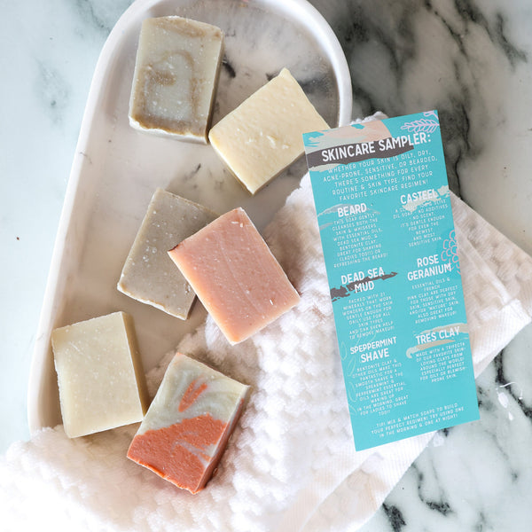 Skincare Soap Sampler Box (6 half bars) - Rinse Bath & Body