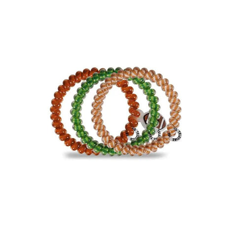 Spiral Hair Coils - Small - Football Hair Ties - Hair Accessories - alternate angle