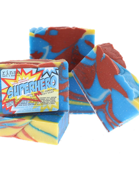 Natural handmade natural bar soap | Super Hero | Rinse Bath & Body Co.