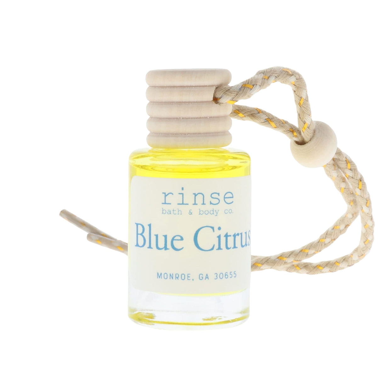 natural car air freshener in Blue Citrus by Rinse Bath & Body